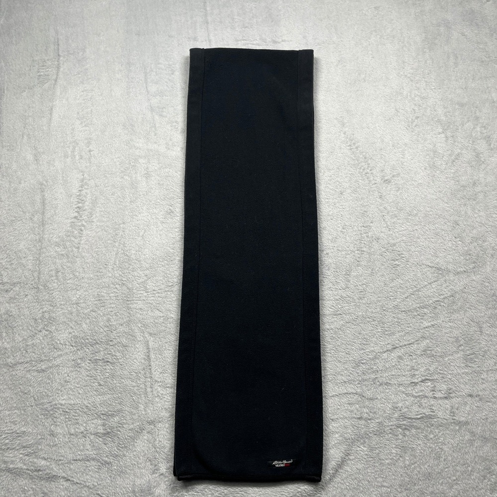 Eddie Bauer Scarf Size Black Weather Edge Fleece Winter Accessory Unisex One
